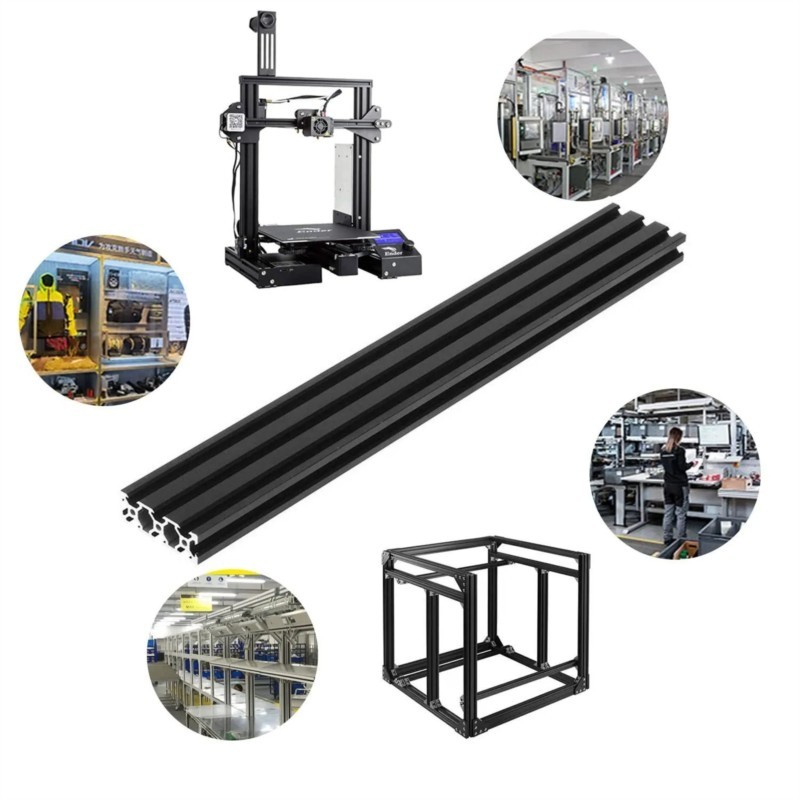 3D Printer Enclosure Frame - 1Pcs Black Aluminum Profile 2060 T-Slot