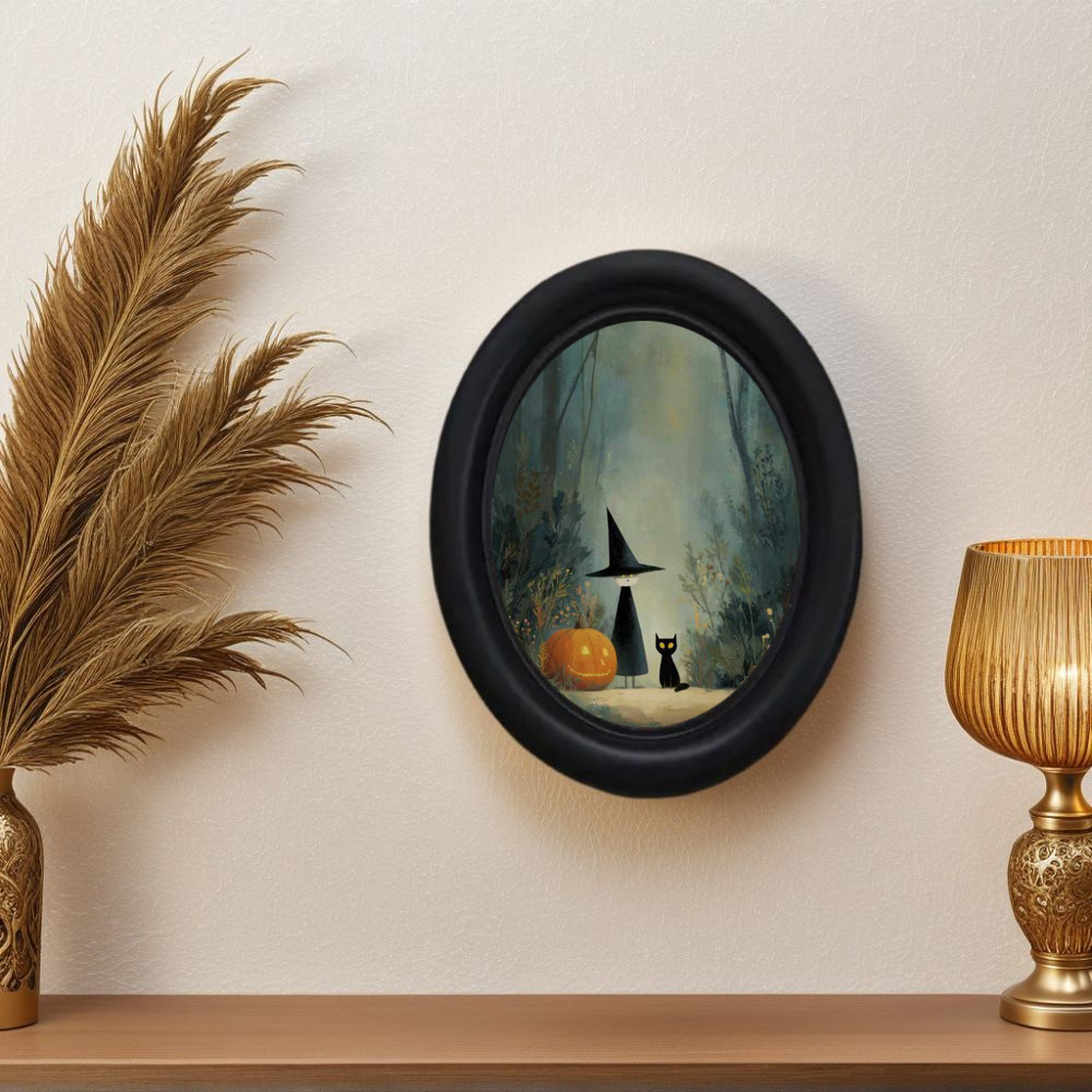 3D Printing Drawing - A 3D Vintage Halloween Witch and