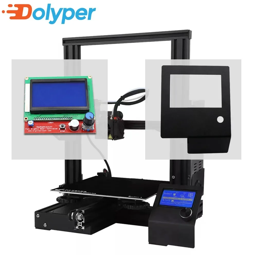 3D Printer Enclosure Frame - Ender3 12864 Liquid Crystal Display Shell
