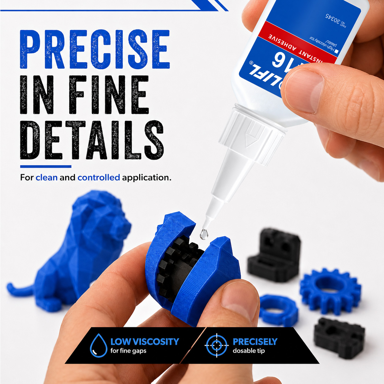 3D Printing Glue Stick - Loolifl 416 Instant Adhesive Is Specially