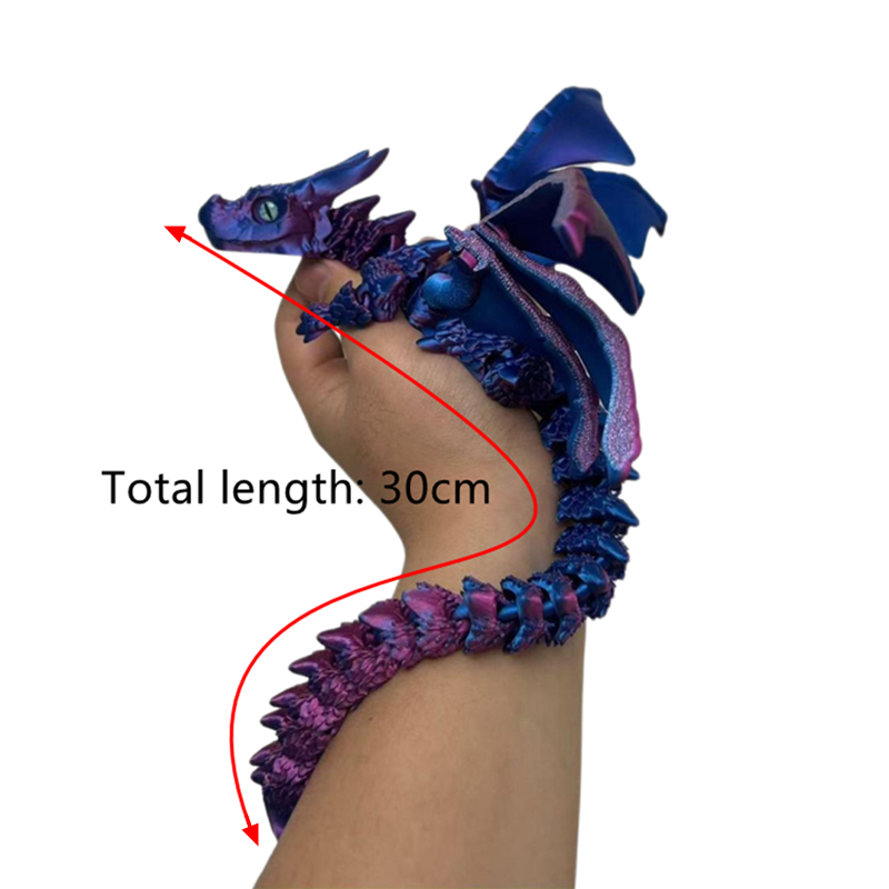 3D Printing Liquid - 3D Printed Winged Carriage Dragon Figurine