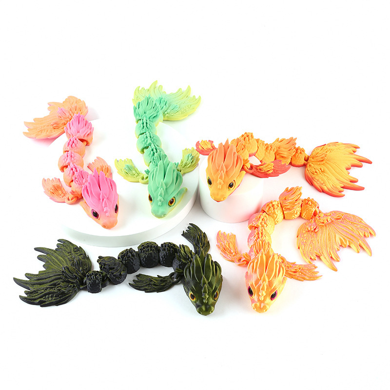 3D Printing Gif - 3D Printed Da Wei Hai Dragon