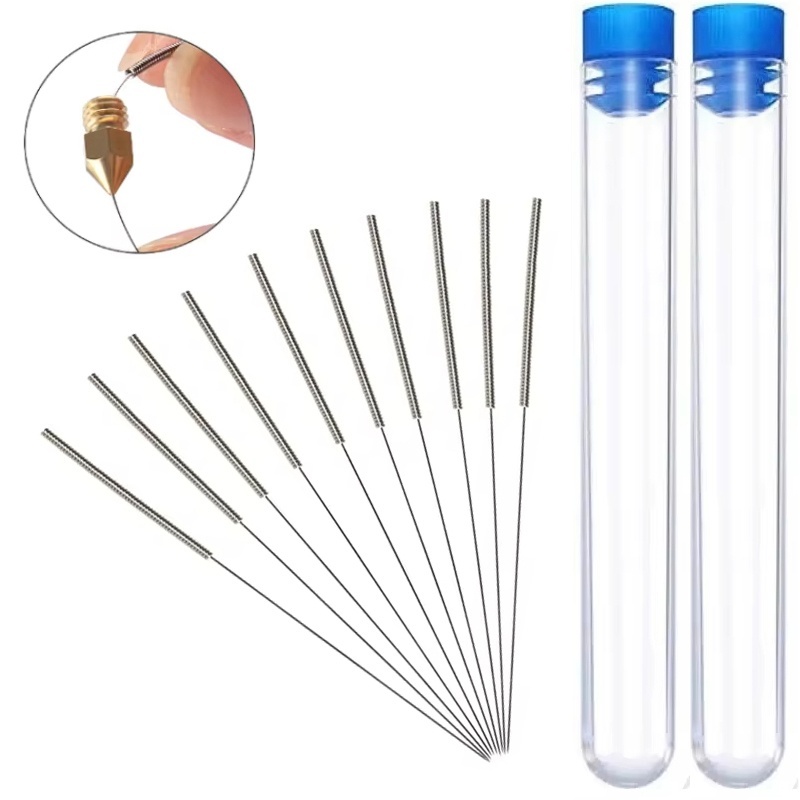 3D Printer Hotend Kit - 10Pcs/Set 0.2mm-1.0mm 3D Printer Nozzle Cleaning