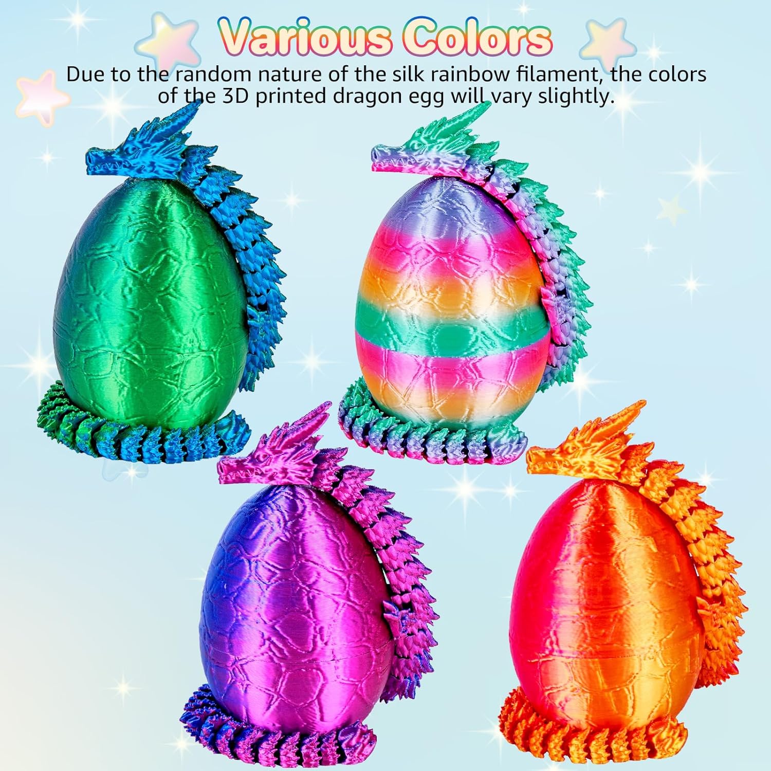 4Pcs 3D Printed Dragon Eggs W/ - đánh giá và giá 3D Printing Gif
