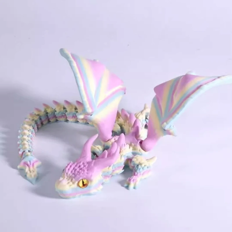 1pc 3d Printed Dragon With Win - đánh giá và giá 3D Printing Gif