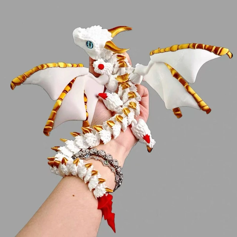 1pc 3d Printed Dragon With Win - đánh giá và giá 3D Printing Gif