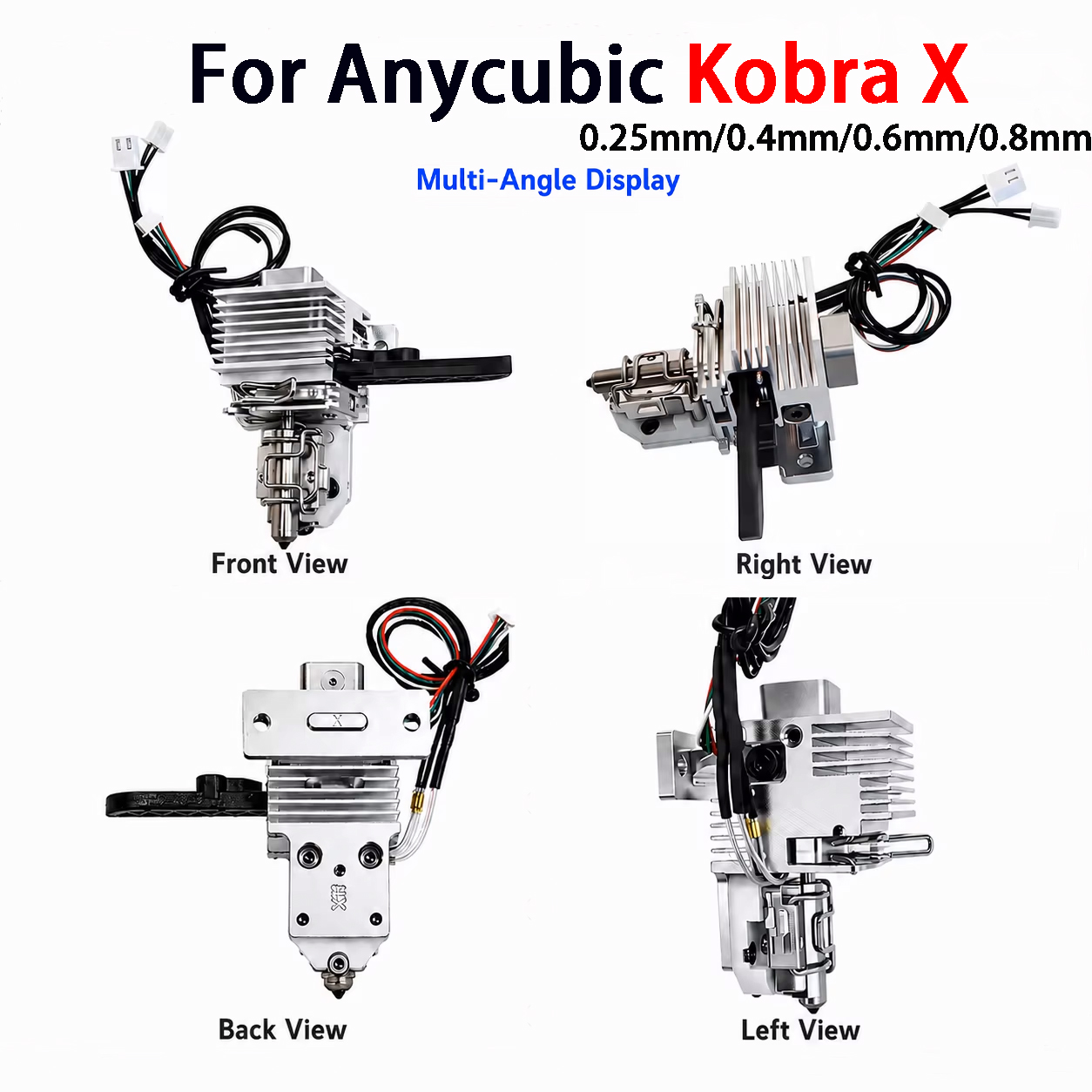 0.25 0.4 0.6 0.8mm Hot End Kit - đánh giá và giá 3D Printer Hotend Kit