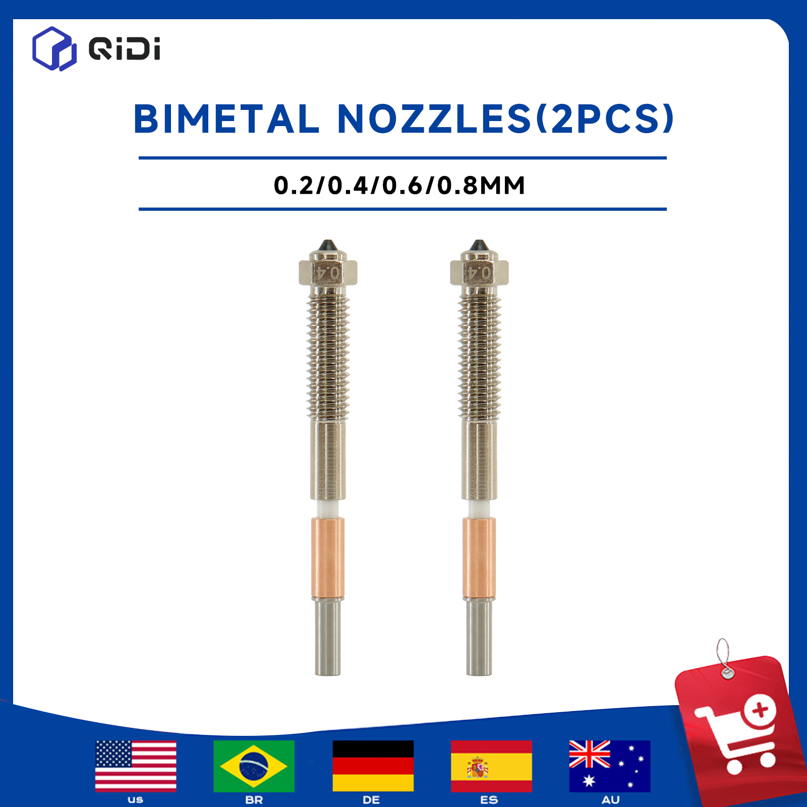 QIDI Max 4 3D Printer Bimetal  - đánh giá và giá 3D Printer Hotend Kit
