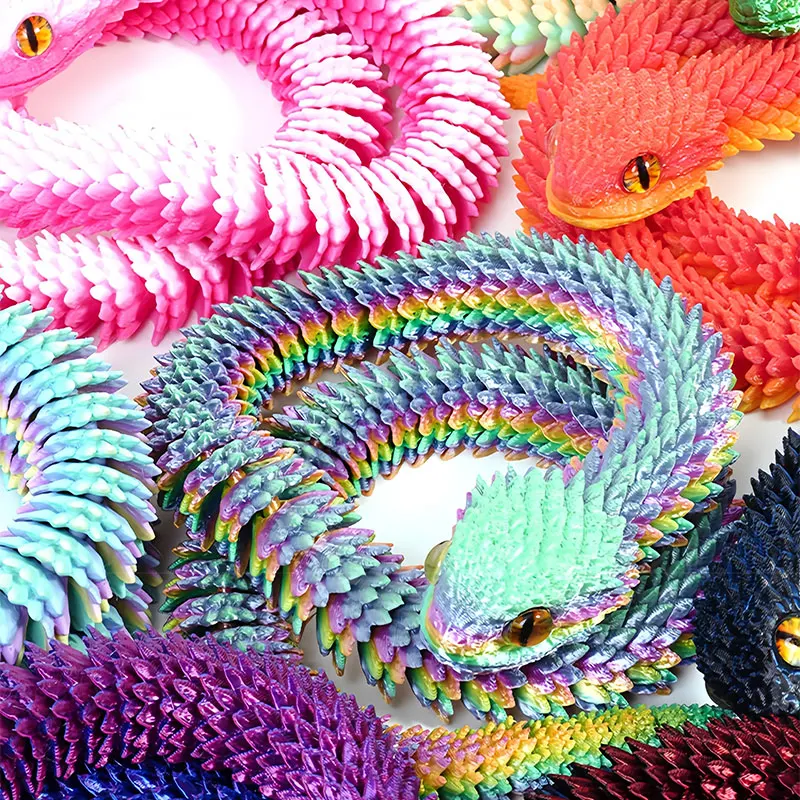 3D Printed Snake Rotatable Art - đánh giá và giá 3D Printing Gif
