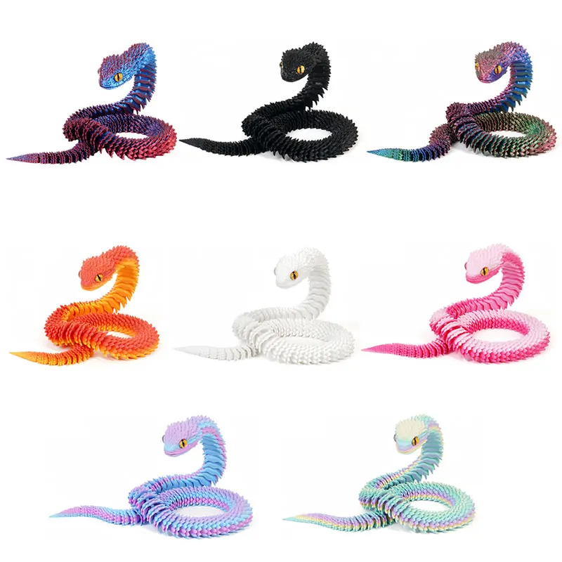 3D Printed Snake Rotatable Art - đánh giá và giá 3D Printing Gif