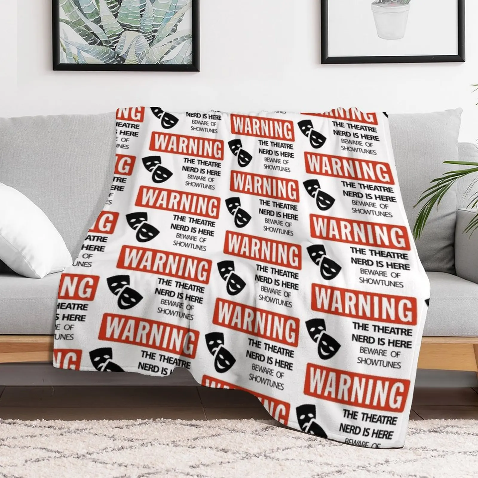 WARNING Theatre Nerd Throw Bla - đánh giá và giá 3D Printing Nerd