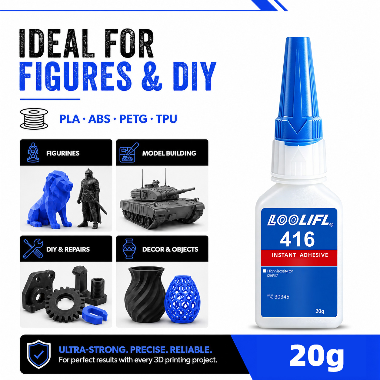 Loolifl 416 Instant Adhesive I - đánh giá và giá 3D Printing Glue Stick