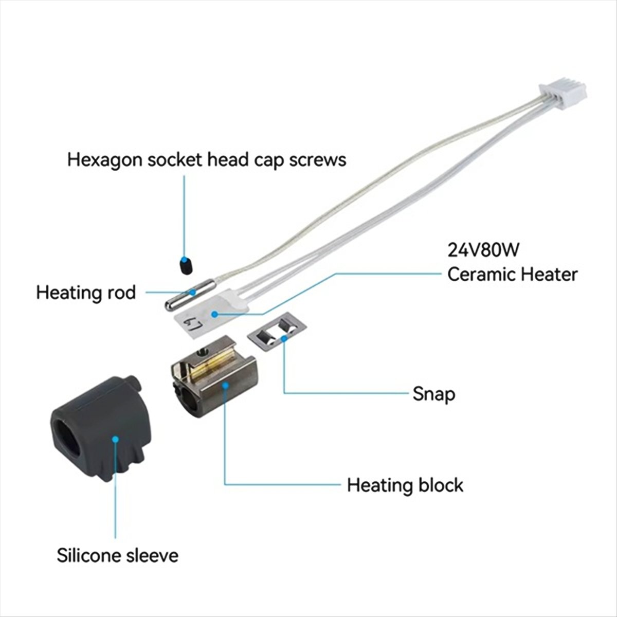 A59E 2Pcs for 3 Max Hotend Ass - đánh giá và giá 3D Printer Hotend Kit