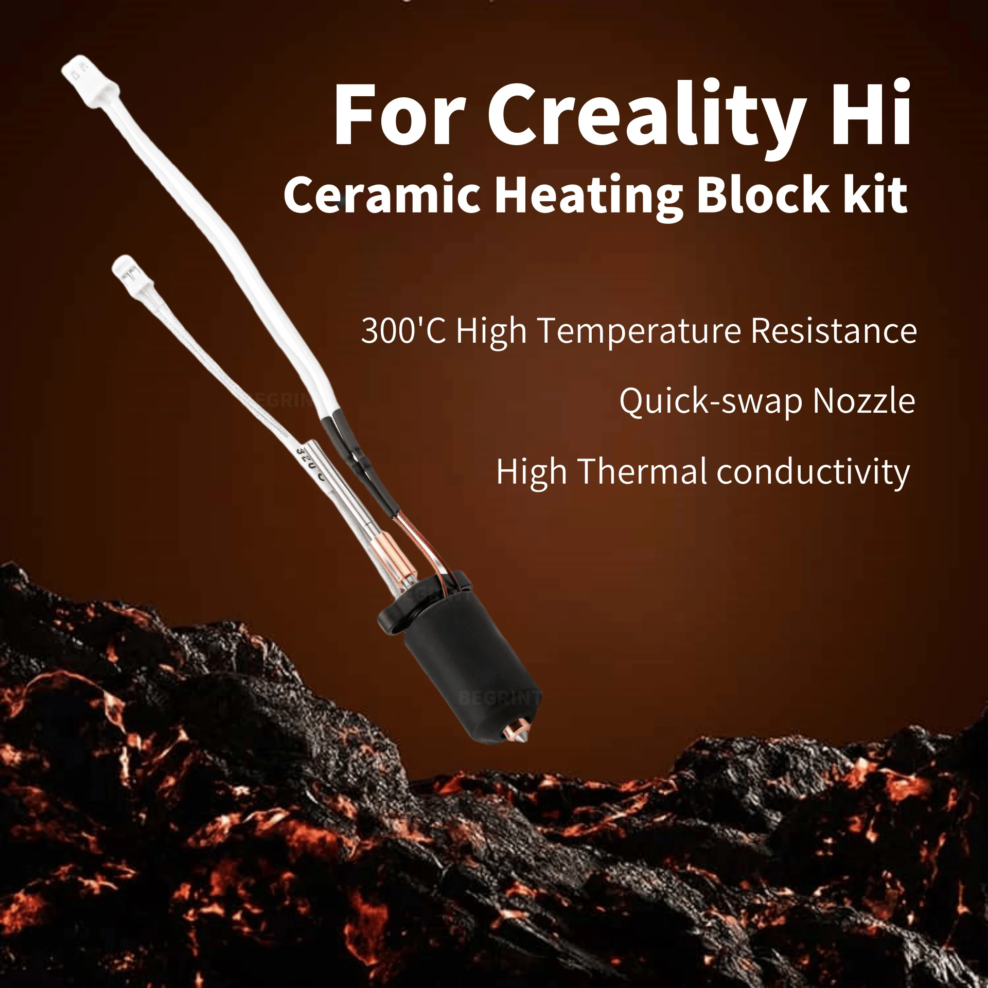 High Temp Ceramic Heater Hoten - đánh giá và giá 3D Printer Hotend Kit