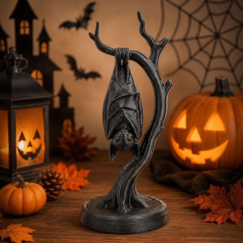 Bat On Dead Branch Figurine,3D - đánh giá và giá 3D Printing Gif