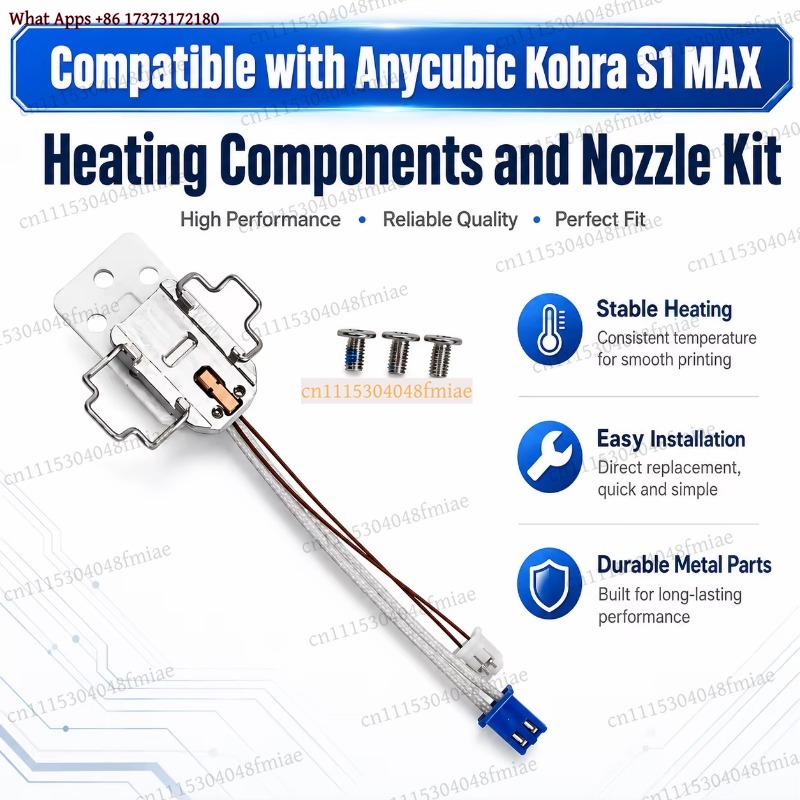 Anycubic Kobra S1 MAX Heating  - đánh giá và giá 3D Printer Hotend Kit