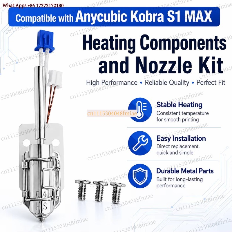 Anycubic Kobra S1 MAX Heating  - đánh giá và giá 3D Printer Hotend Kit