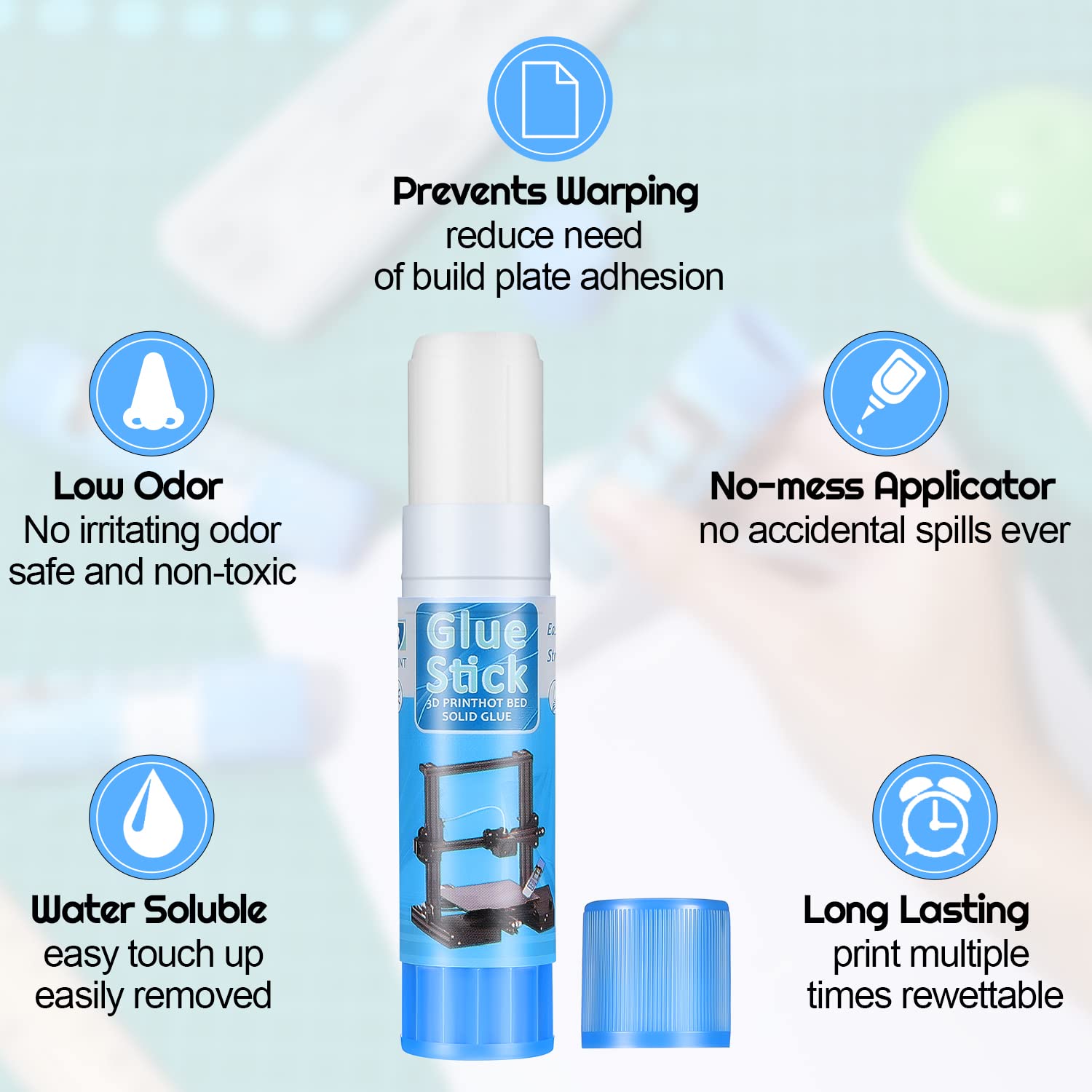3D Printer Glue Stick Hot Bed  - đánh giá và giá 3D Printing Glue Stick